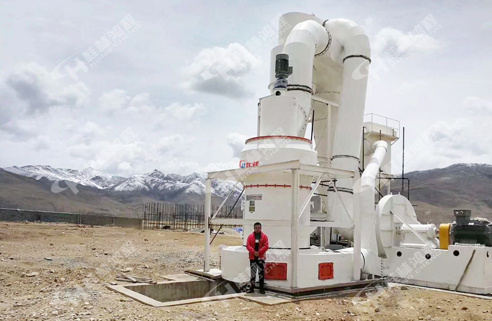 瀝青加煤混合HC1700擺式磨粉機生產線北京客戶接線開機生產 瀝青加煤混合HC1700擺式磨粉機生產線北京客戶接線開機生產