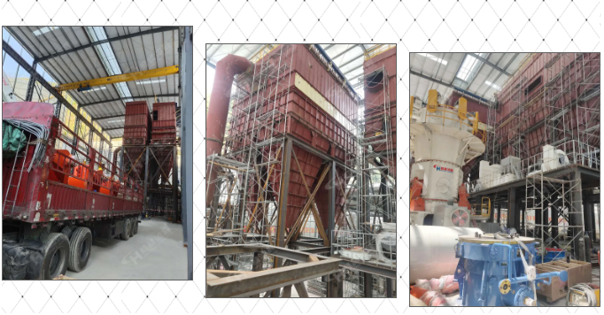 三臺HLMX1700碳酸鈣超細(xì)立磨運(yùn)抵安裝現(xiàn)場 三臺HLMX1700碳酸鈣超細(xì)立磨運(yùn)抵安裝現(xiàn)場